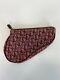 Rare Vtg Christian Dior By John Galliano Red Trotter Saddle Pouch Bag