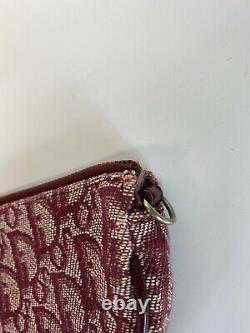 Rare Vtg Christian Dior by John Galliano Red Trotter Saddle Pouch Bag