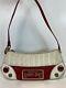 Rare Vtg Christian Dior By John Galliano White Red Car Leather Bag