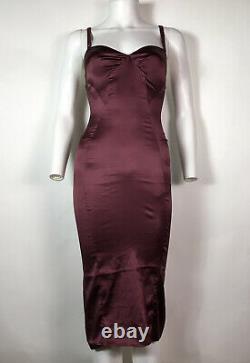 Rare Vtg Dolce & Gabbana D&G Burgundy Dress XS