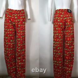 Rare Vtg Gianni Versace Jeans Red Heart Print Jeans M