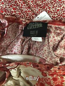 Rare Vtg Jean Paul Gaultier Red Spotted Dress S