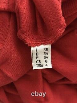 Rare Vtg Moschino Couture! Red Powerpuff Girls Cotton Sweater XS