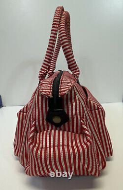 Rare Vtg Vivienne Westwood Red Stripe Logo Orb Bag