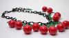 Red Cherry Vintage Necklace Womens U0026 Girls Fruit Jewelry