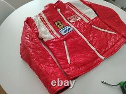 Red Ferrari Vintage 70s Apollo Racing Jacket RARE Retro Piece Collectable