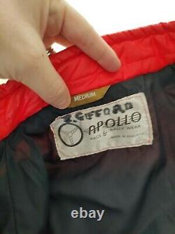 Red Ferrari Vintage 70s Apollo Racing Jacket RARE Retro Piece Collectable