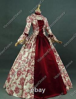 Renaissance Faire Antique Floral Vintage Dress Bridesmaid Ball Gown Theater 138