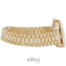 Rolex 18K Gold President 26mm DateJust 69178 VS Diamond Champagne Watch 4.46 CT