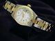 Rolex Date Lady 2tone 18k Yellow Gold Steel Watch Oyster White Roman Dial 69173