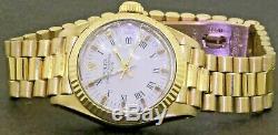 Rolex Date Presidential 6917 18K gold automatic ladies watch with Roman dial