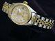 Rolex Datejust Ladies 2tone 14k Gold & Stainless Steel Watch Silver Diamond 6917