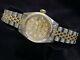 Rolex Datejust Ladies 2tone 14k Gold & Steel Watch Champagne Diamond Dial 6917