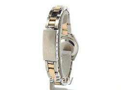 Rolex Datejust Ladies 2Tone 14K Gold Steel Watch Tahitian MOP Diamond Dial 6917