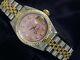 Rolex Datejust Ladies 2tone 18k Yellow Gold & Steel Watch Pink Mop Diamond 69173