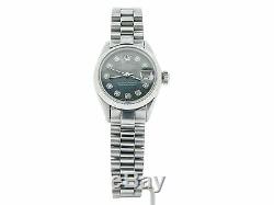 Rolex Datejust Ladies Stainless Steel Watch President Style Bracelet MOP Diamond