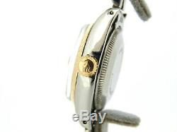Rolex Datejust Lady 2Tone 14K Yellow Gold Steel Watch Slate Gray Roman Dial 6917