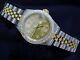 Rolex Datejust Lady 2tone 14k Yellow Gold & Steel Watch With Diamond Dial & Bezel