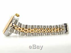 Rolex Datejust Lady 2Tone 18K Gold Stainless Steel Watch Champagne Diamond 69173