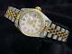 Rolex Datejust Lady 2tone 18k Yellow Gold Steel Watch White Diamond Dial 69173