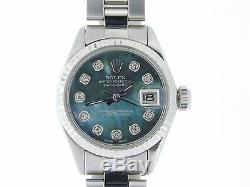 Rolex Datejust Lady Stainless Steel & 18k White Gold Watch Tahitian MOP Diamond