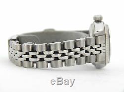 Rolex Datejust Lady Stainless Steel Watch 18k White Gold Black MOP Diamond 6917