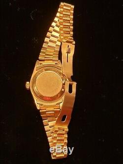 Rolex Datejust President 69178 18k Gold Ladies Vintage Circa 1991 26mm