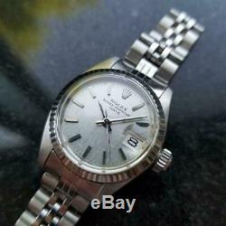 Rolex Ladies Datejust Silver Dial 18k Stainless Steel Watch Ms167