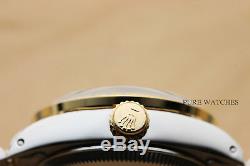 Rolex Ladies Datejust Silver Diamond, Bezel & Lugs 18k Yellow Gold/ Steel Watch