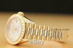 Rolex Ladies President 18k Yellow Gold Diamond Watch & Original Rolex Bracelet