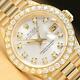 Rolex Ladies President Factory Diamond Dial 18k Yellow Gold Quickset Watch