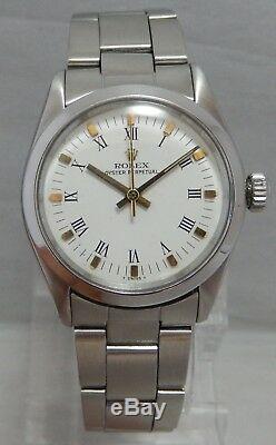 Rolex Oyster Perpetual Mid Sized Stainless Steel Mens/Boys/Ladies Watch 1966