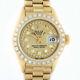 Rolex Watch Women's Datejust President 18k Yellow Gold Champagne Diamond Dial