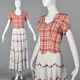 S 1940s Long Day Dress Sweetheart Neckline Scallop Details Petal Sleeves 40s Vtg