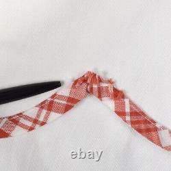S 1940s Long Day Dress Sweetheart Neckline Scallop Details Petal Sleeves 40s VTG