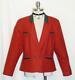 Salzburger Red Cotton & Linen Jacket Austria Women Sport Dirndl 42 10 M B40