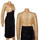 Scott Mcclintock Holiday Party Dress Gold Lace Velour Vintage Womens Sz 16w Nwt