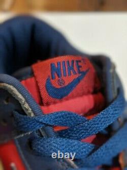 Size 8 Nike Dunk Low Vintage 2002 FAST SHIP 630358 641 Navy Red Womens 9.5 9.5W