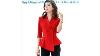 Slide Ladies White Red Burgundy Office Blazer Womens Slim Irregular Asymmetry Vintage Peplum Suit J