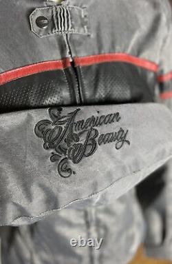 Speed & Strength Womens Vintage Black/Red Armored American motorcycle Jacket