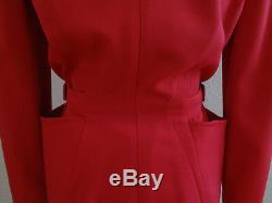 THIERRY MUGLER PARIS Vintage Red Suit Blazer Jacket Skirt One of a Kind