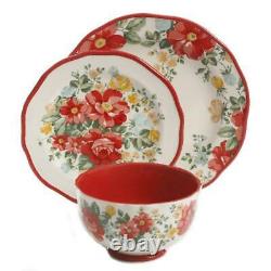 The Pioneer Woman Vintage Floral 12 Pc Dinnerware Set Service for 4 Plate New