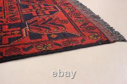 Traditional Hand-knotted Vintage Tribal Carpet 3'2 x 4'10 Bordered Wool Rug