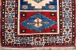 Turkish Rug 4x6 Rug Handwoven Kars Carpet 127x192cm Natural Wool Vintage Red Rug