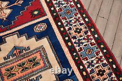 Turkish Rug 4x6 Rug Handwoven Kars Carpet 127x192cm Natural Wool Vintage Red Rug