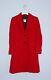 Versus Versace Womens Vintage Red Wool Mohair Coat Jacket Size 28/42