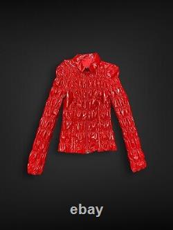 VINTAGE 2007 PRADA Women Red Jacket, Size 42 / S