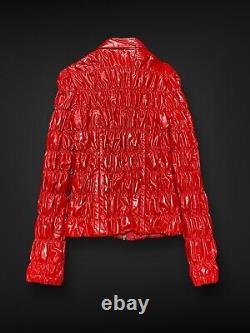 VINTAGE 2007 PRADA Women Red Jacket, Size 42 / S