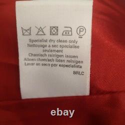 VINTAGE red virgin wool Cashmere Over COAT ADMYRA UK 14 made in the England