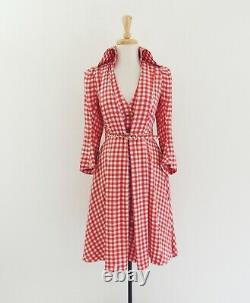 VIVIENNE WESTWOOD 1996 LES FEMMES Gingham check robe manteau Dress Vintage rare
